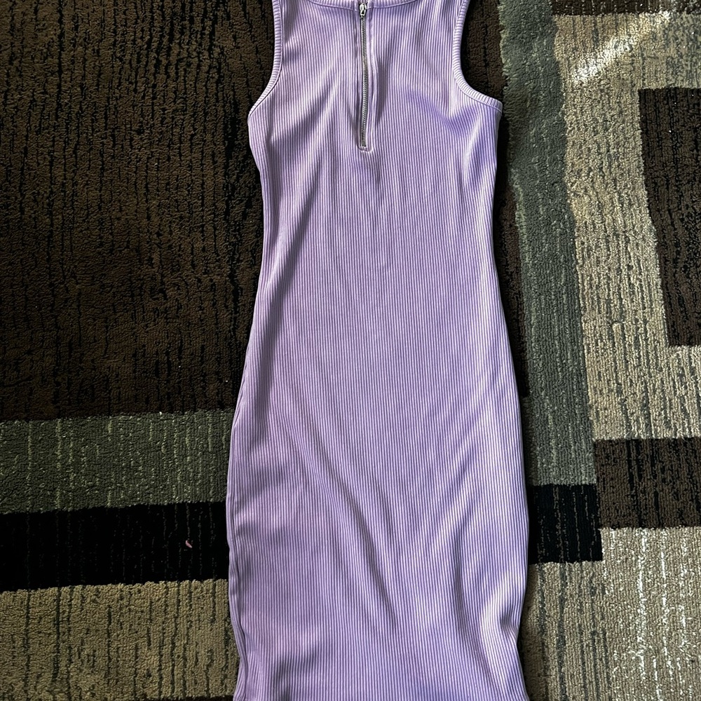 Lavender Sleeveless Mini Dress